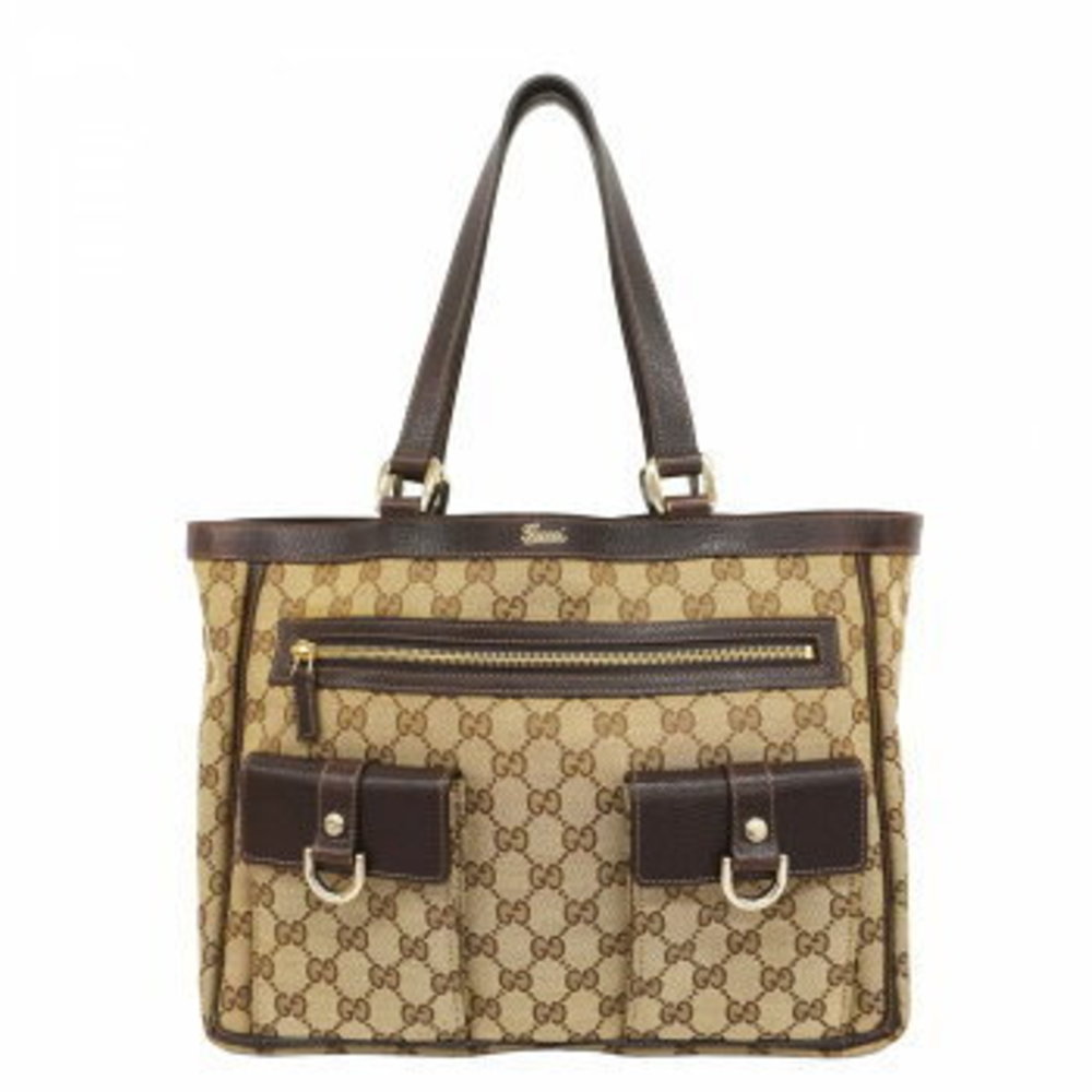 Gucci Tote Bag Gg Canvas Abby Brown S